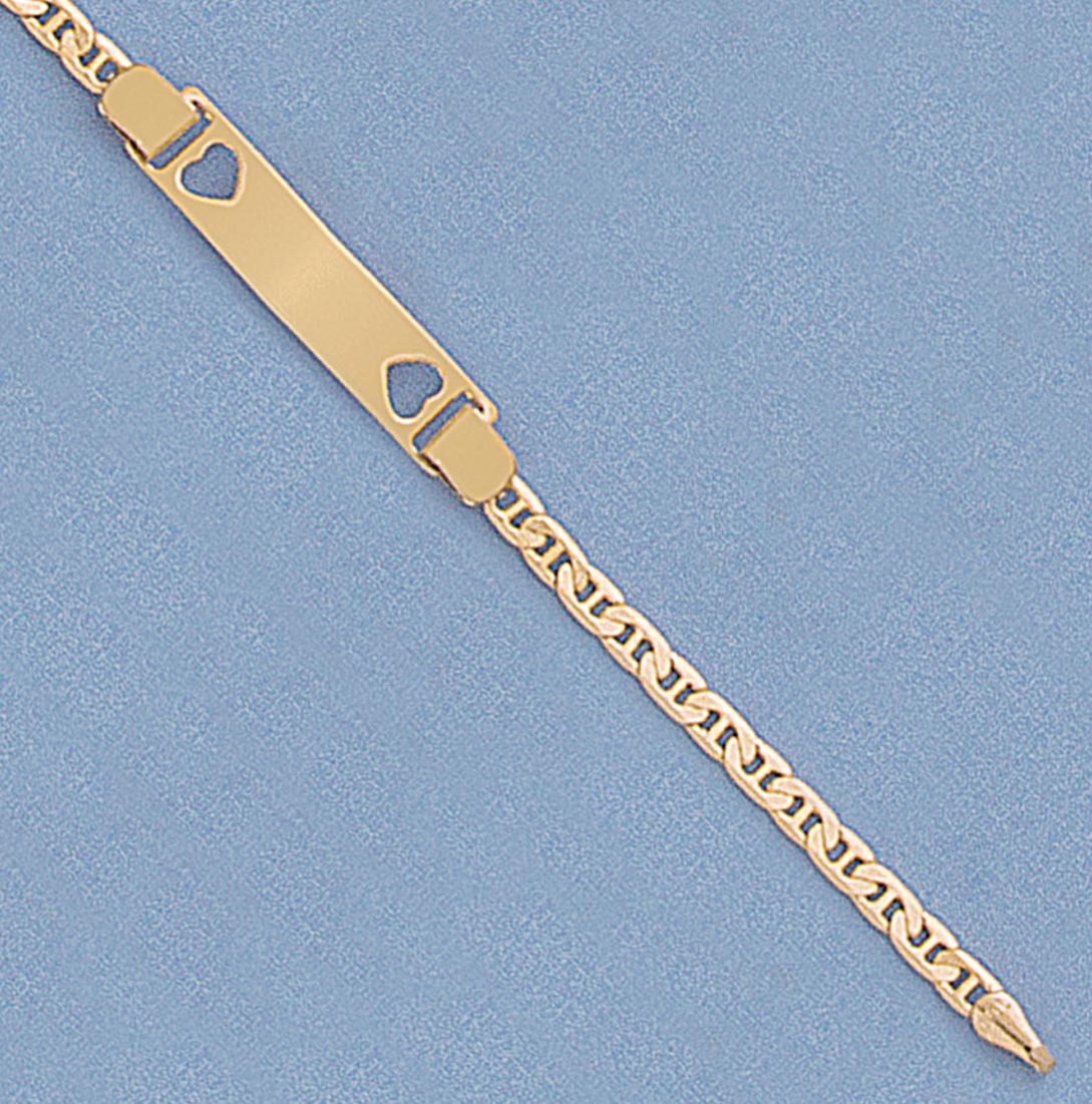 6” Mariner Heart ID Bracelet - X4338