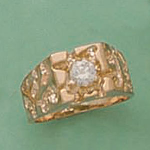 CZ Nugget Ring - XR573