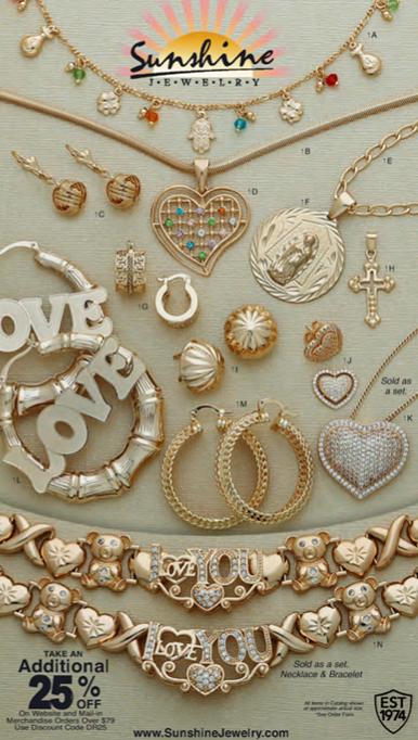 Sunshine Jewelry Paper Catalog