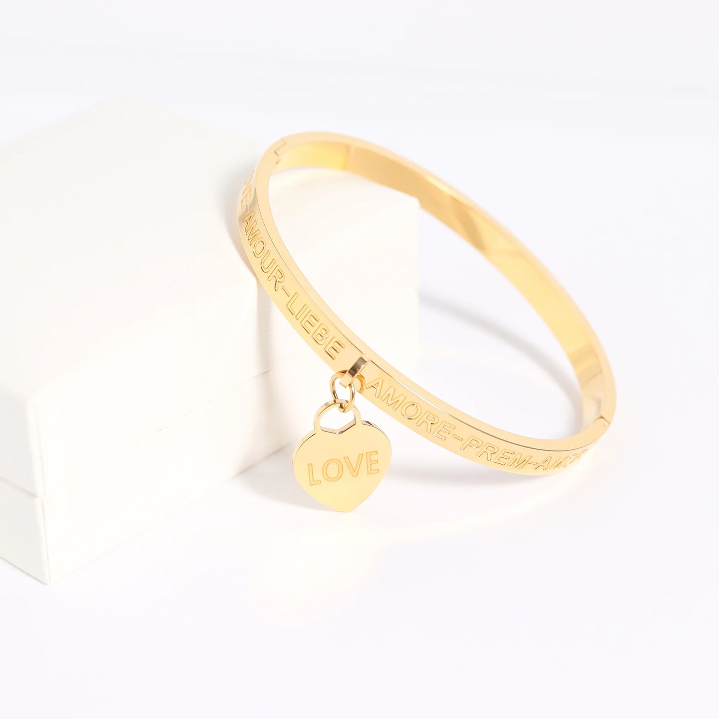 "LOVE" Open & Close Bangle