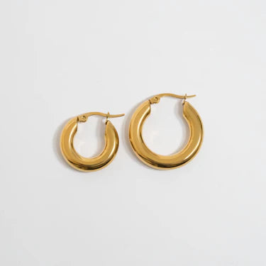25mm Thick Hoop Earrings - X2517