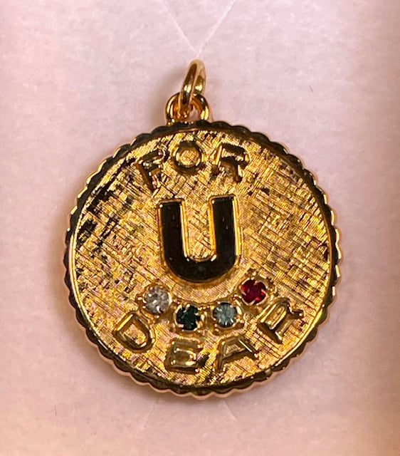 25mm Multicolor "For You Dear" Pendant - X5198