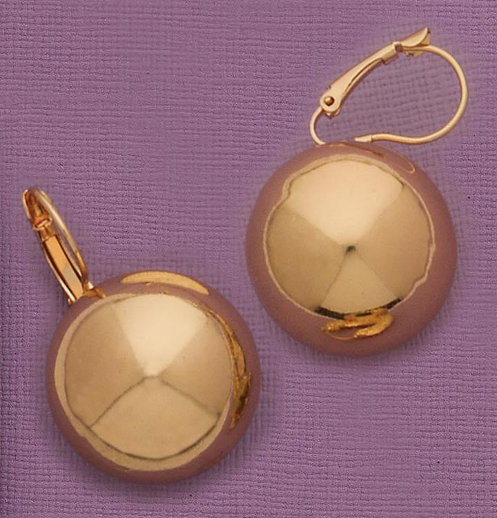 24mm Ball Lever Back Earrings