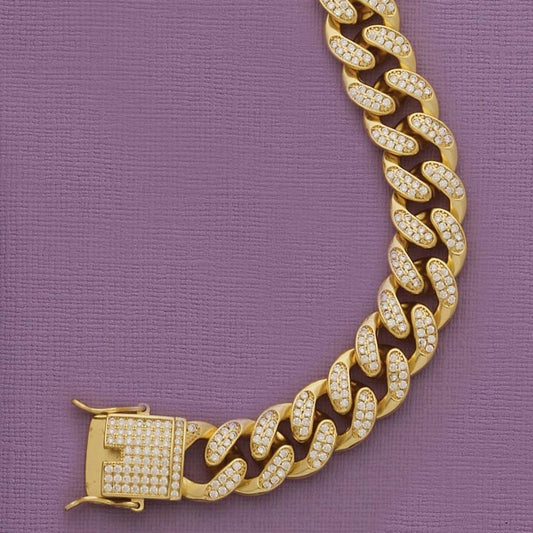 Iced Out Cuban Link CZ Bracelet or Necklace
