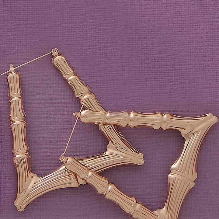 Bamboo Triangle Earrings