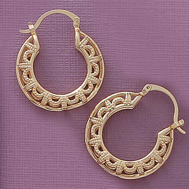 Filligree Hoop Earrings