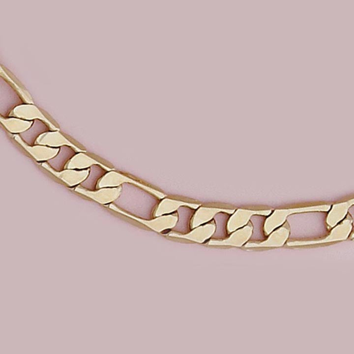 Figaro Style 6mm Necklace or Bracelet