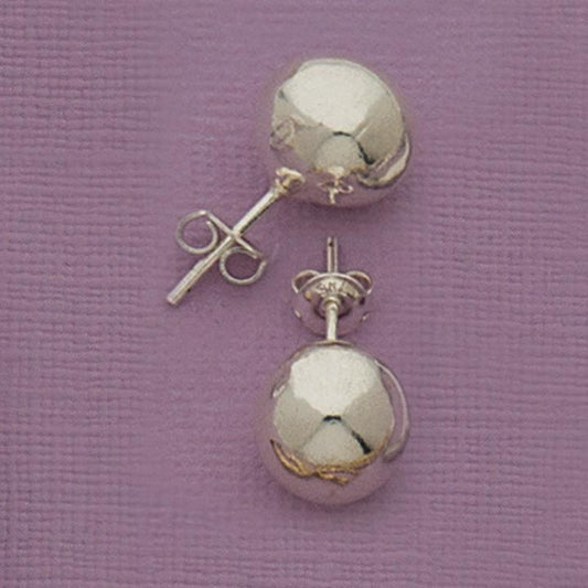 Sterling Silver 8mm Ball Post Earrings