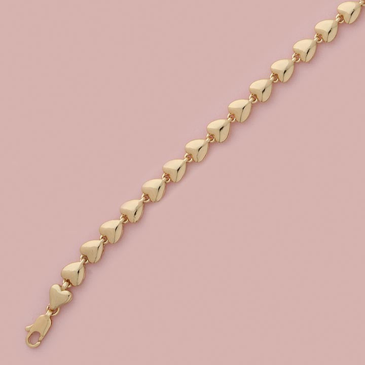 Heart 10" Anklet