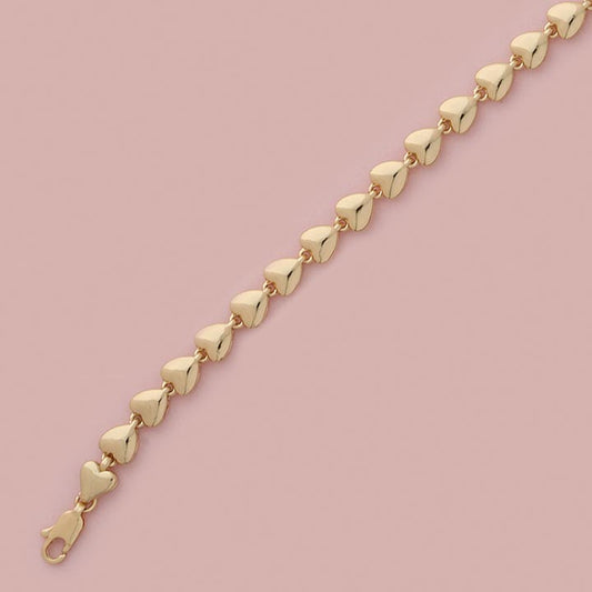 10" Heart 6mm Anklet - X4389