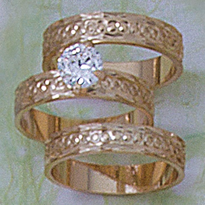 Three Band 6mm CZ Rings