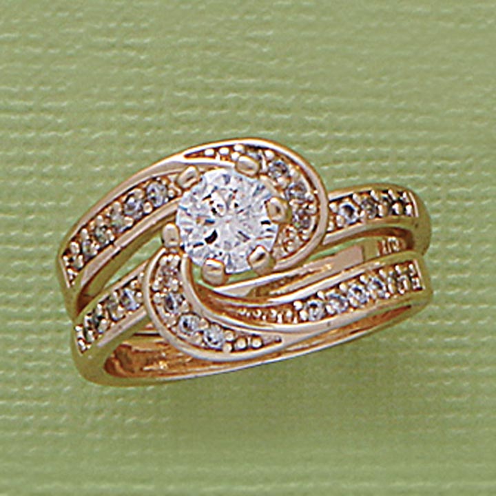 6mm CZ Two Ring Set