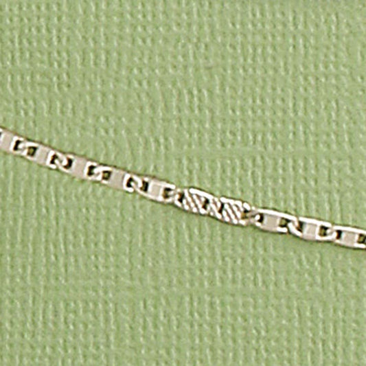 Etched Mariner Link 2mm Necklace