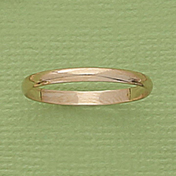 Polished 2mm Band Ring