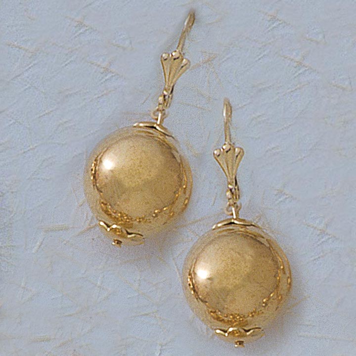 20mm Ball French-Back Earrings