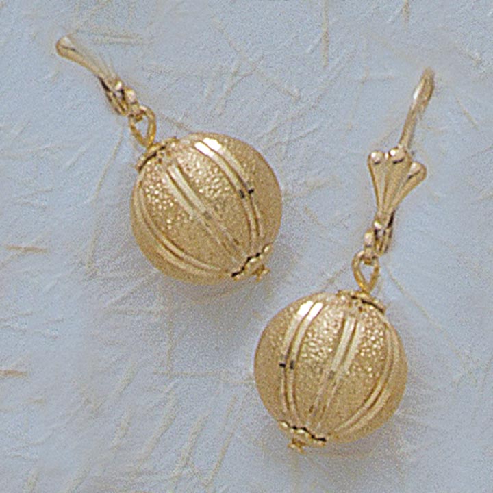 14mm Ball Dangling Earrings