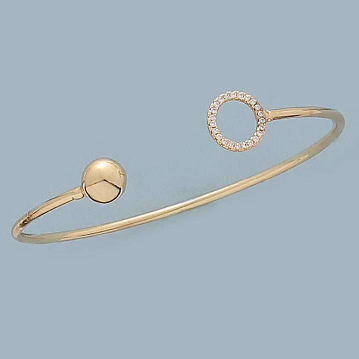 Eternity Circle CZ Bangle - XB417