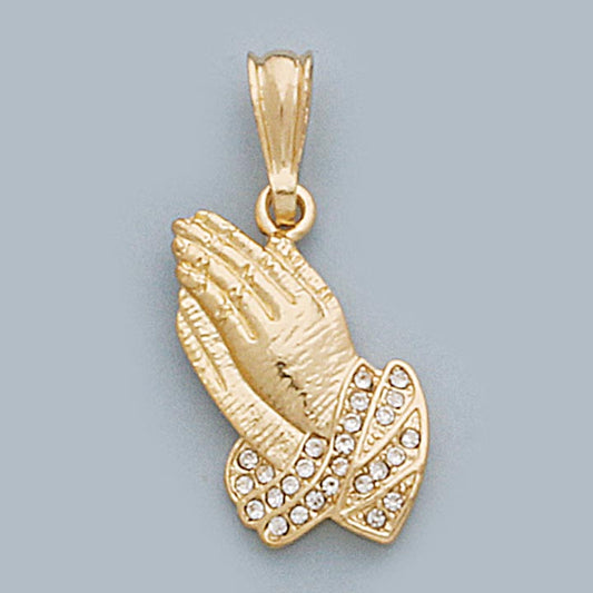 Praying Hands Stone 30mm Pendant