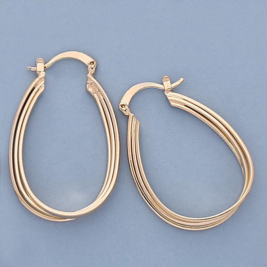 32mm Oval Hoop Earrings