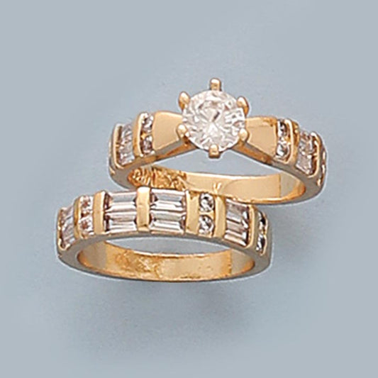 CZ Double Band Wedding Ring