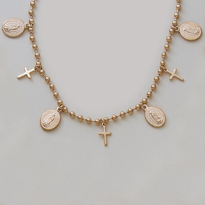 7.5" Religious Bead Bracelet