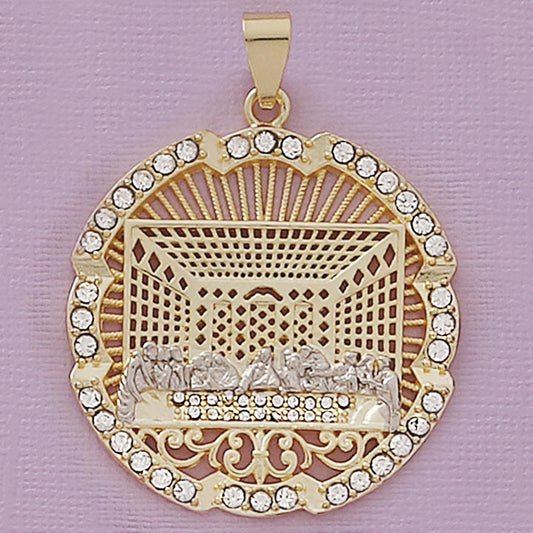 44mm Two-Tone AC Last Supper Pendant - X5817