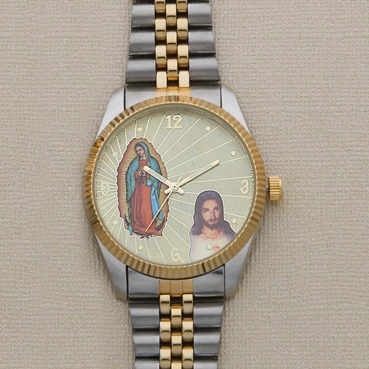 Men's Two-Tone Religious Watch - X7502