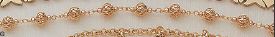 7.5" Corrugated Ball Bracelet - X4365