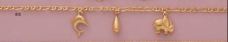 10" Dangling Charms Anklet - X4371