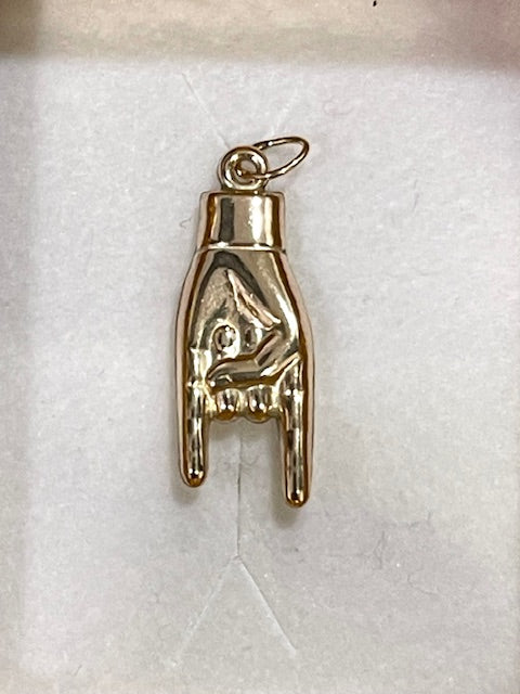 Puffed Ward Off Evil Eye "Good Luck" Pendant (Mallorci) - X5310