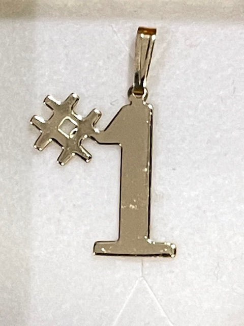 25mm "#1" Pendant - X5325
