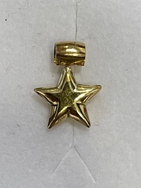 Puffed Slide Star Pendant - X5440