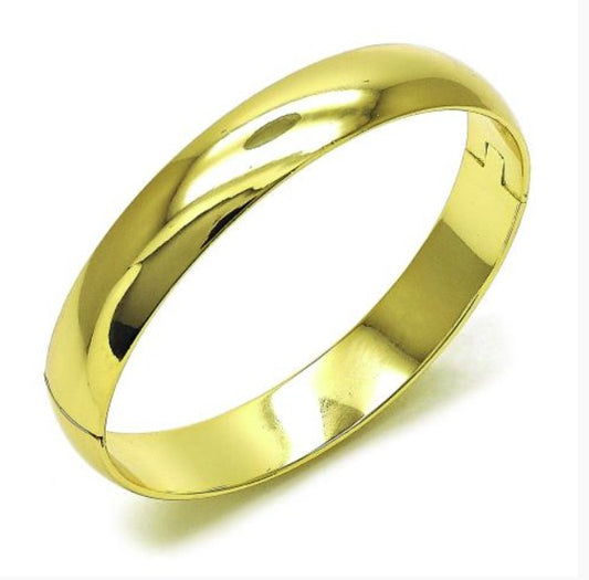 12mm Wide Shiny Open & Close Bangle - XB446