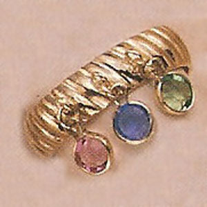 Austrian Crystal Triple Dangling Ring - XR111