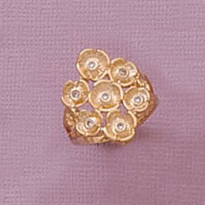 CZ Floral Cluster Ring - XR546