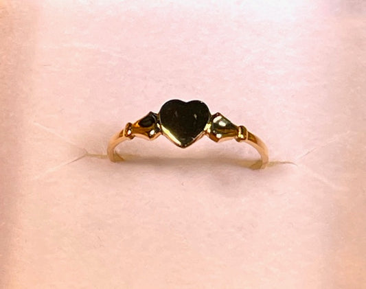 High Shine Polished Heart Ring - XR169