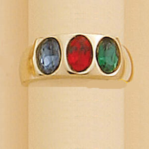 Tri-Color Austrian Crystal Ring - XR088