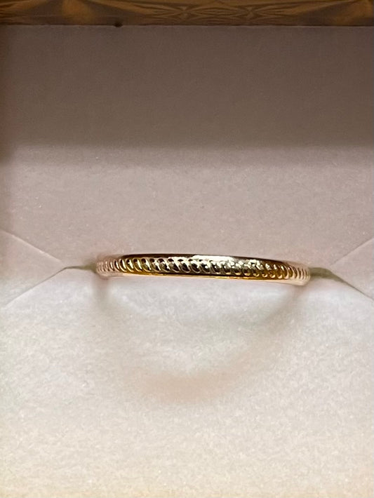 1mm Stackable "Sawgrass" Band Ring - XN005
