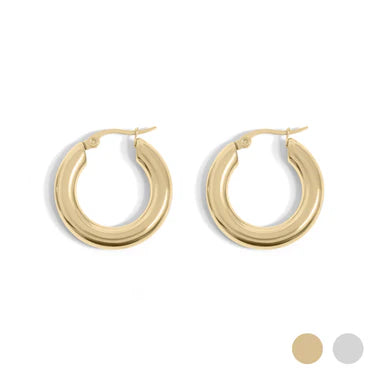 20mm Thick Hoop Earrings - X2516
