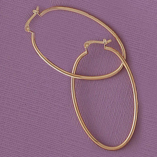 Oval 60mm Hoop Earrings