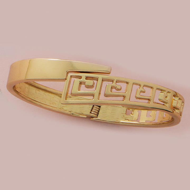 Greek Design Bangles Greek Style Hinged Bangle - XB416 – SUNSHINE JY
