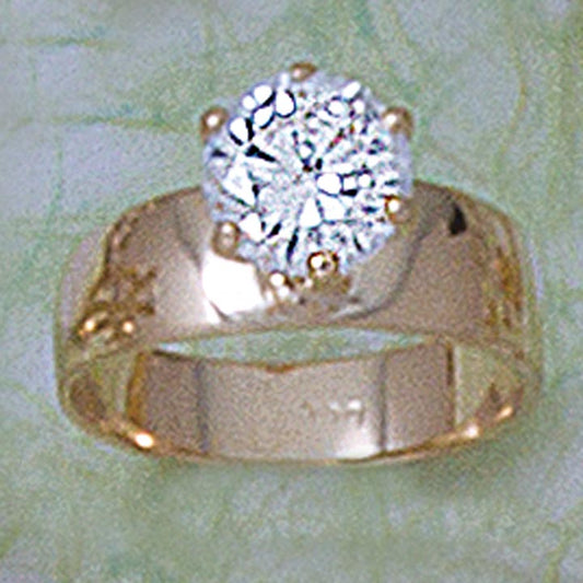 8mm Round CZ Ring