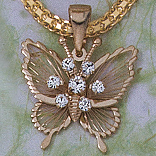 Butterfly CZ Pendant