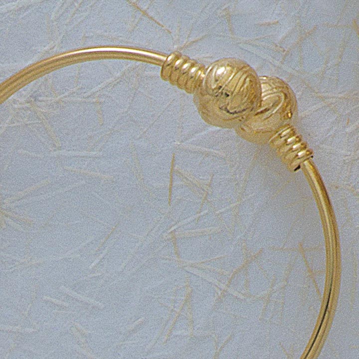 Etched 11mm Ball Bangle