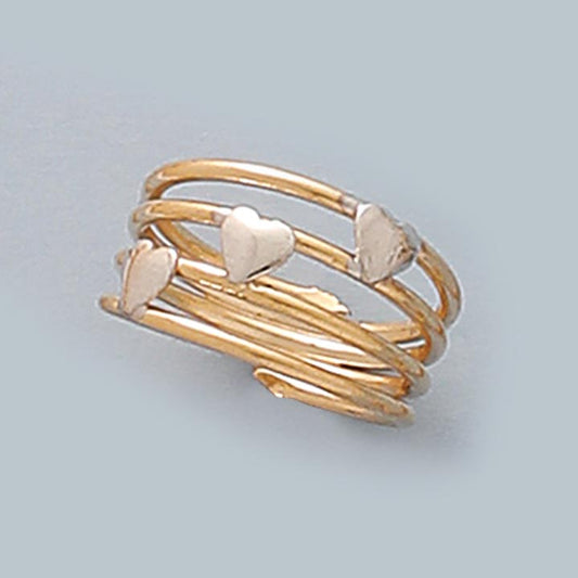 Heart Two Tone Ring