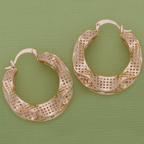 31mm Filigree Hoop Earrings