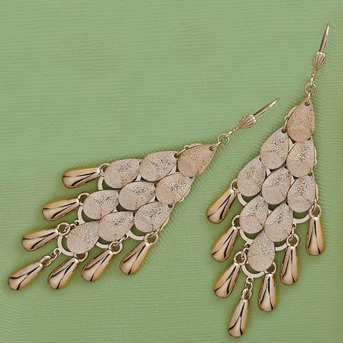 75mm Dangling Chandelier Earrings