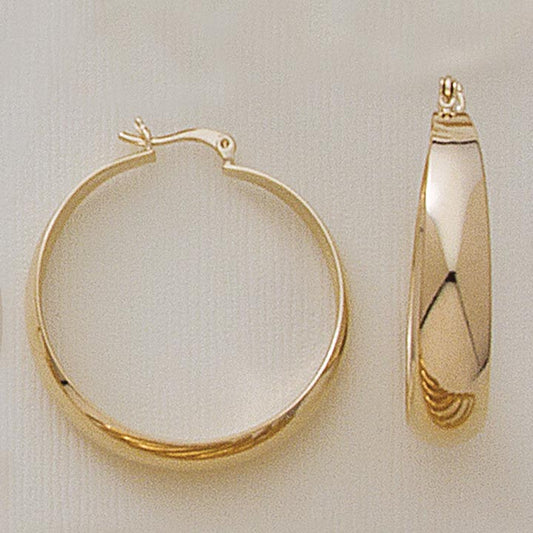 32mm Smooth Hoop Earrings