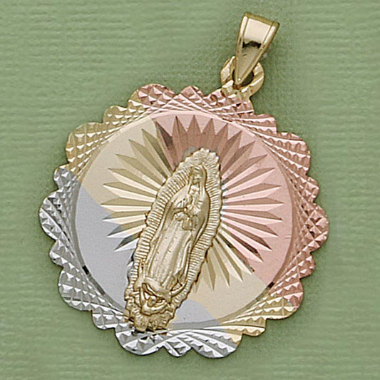 40mm Tri-Color Religious Pendant