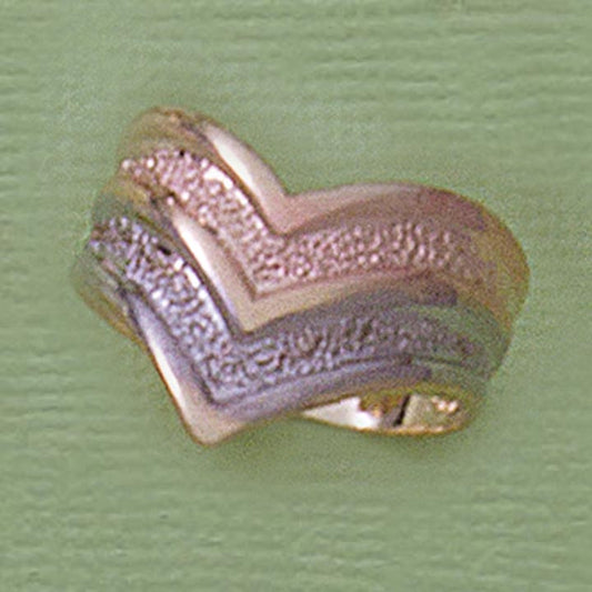 Tri Color Arrow Ring